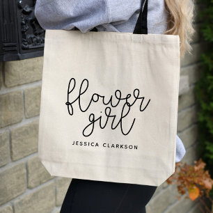 Classic Flower Girl Tote Bag Tygkasse