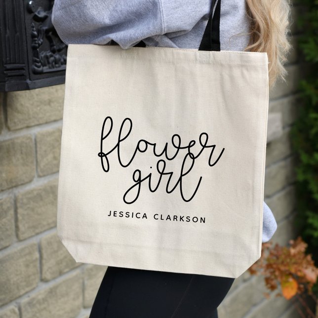 Classic Flower Girl Tote Bag Tygkasse (Skapare uppladdad)