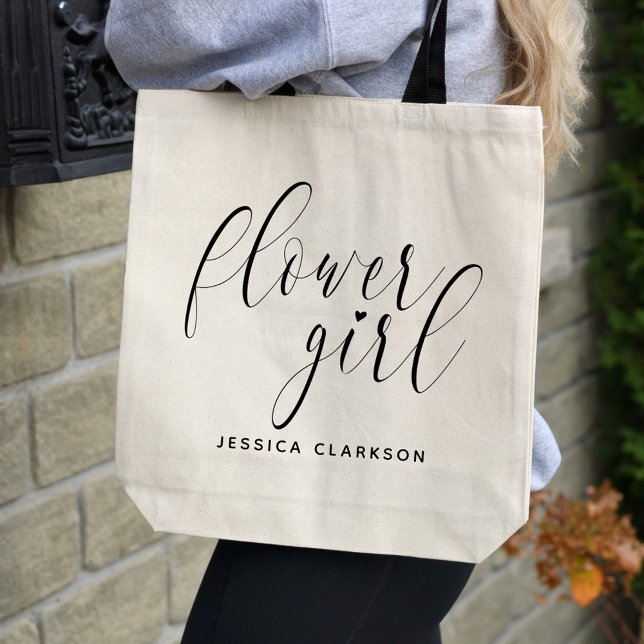 Classic Flower Girl Tote Bag Tygkasse (Skapare uppladdad)