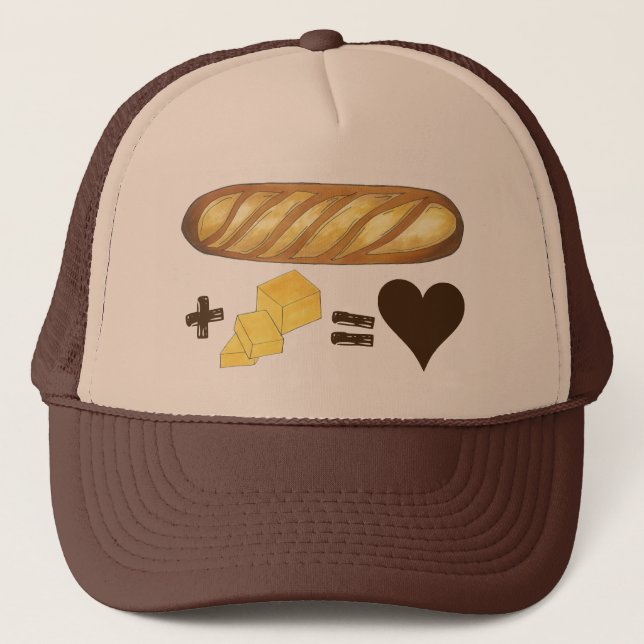 Classic Food Pairing Bread + Butter = Love Heart Keps (Framsida)