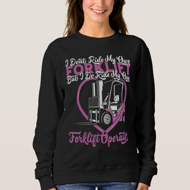 Classic Forklifter Cool Construction Worker Forkli T Shirt (Framsida)