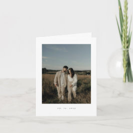 Classic Formal Wedding Photo Folded Invitation Inbjudan