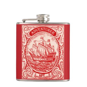 Classic Frakt Antique Vintage Naval Sea Adventurer Fickplunta
