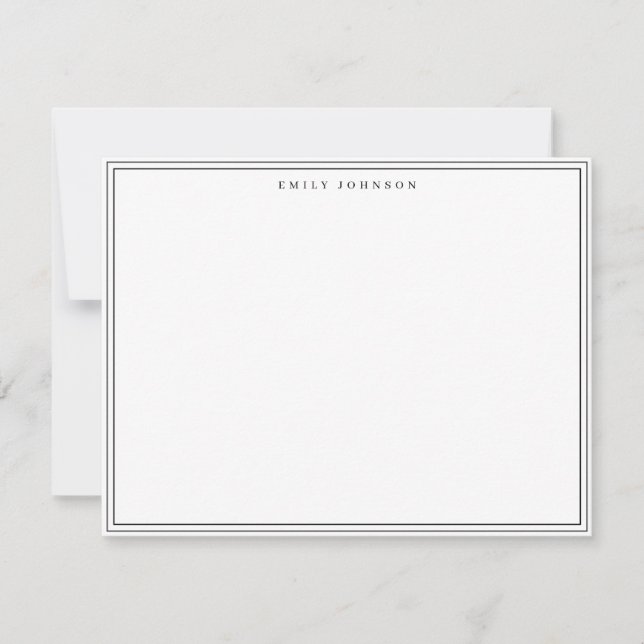 Classic Frame Note Card Inbjudningar (Framsida)