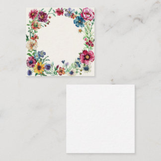 Classic Garden Flowers Ram Anteckningskort