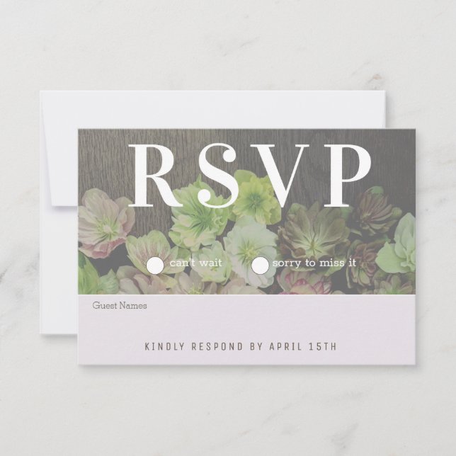 CLASSIC Garden Hellebore White och Wood OSA kort (Framsida)