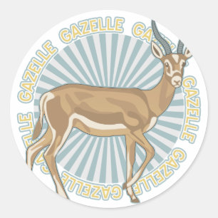 Classic Gazelle Runt Klistermärke
