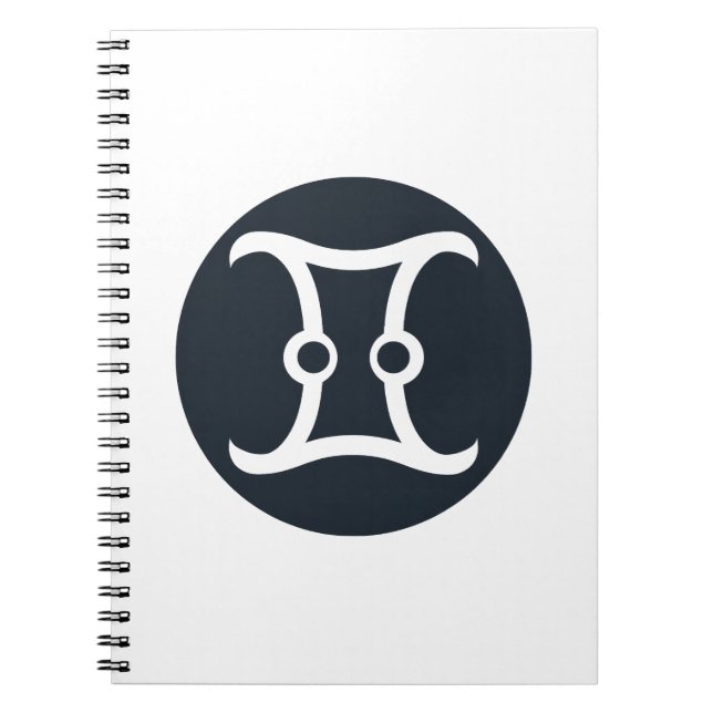 Classic Gemini Symbol Anteckningsbok (Framsidan)