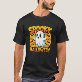 Classic Ghost Spooky Halloween T Shirt