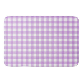 Classic Gingham Check Play Mönster Lilac Badrumsmatta