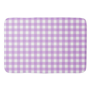 Classic Gingham Check Play Mönster Lilac Badrumsmatta