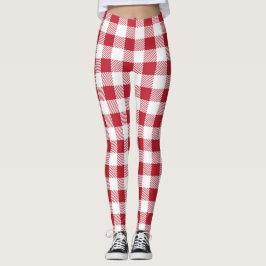 Classic Gingham Checkered Stil Leggings