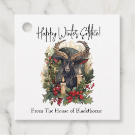 Classic Goat Yule Gåvor Etiketter