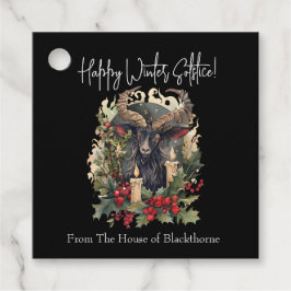 Classic Goat Yule Gåvor Etiketter