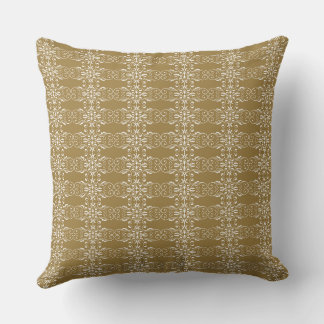 Classic Gold Ornamental Square Pillow Kudde