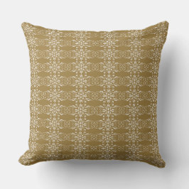 Classic Gold Ornamental Square Pillow Kudde