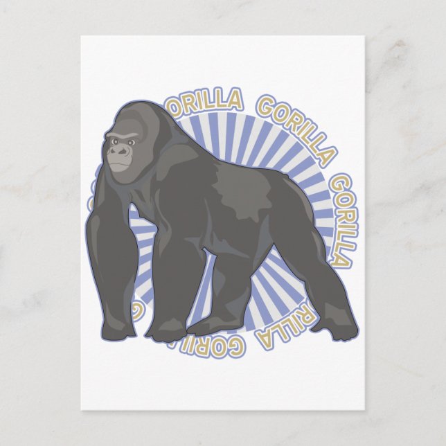 Classic Gorilla Vykort (Framsida)