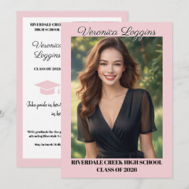 Classic Graduation Announcement Photo Cards Inbjudningar