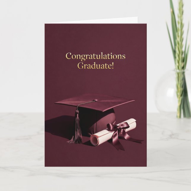 Classic Graduation Ceremony Theme Kort (Framsida)