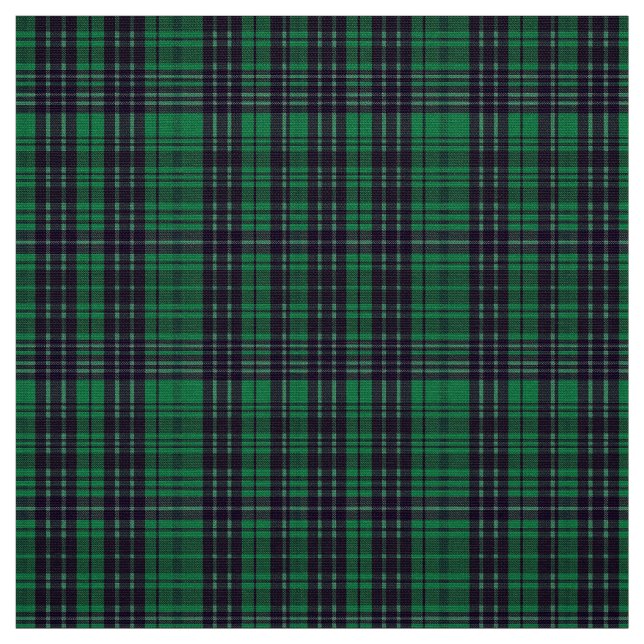 Classic Green Checkered Polyester Poplin Fabric Tyg (Provkarta)