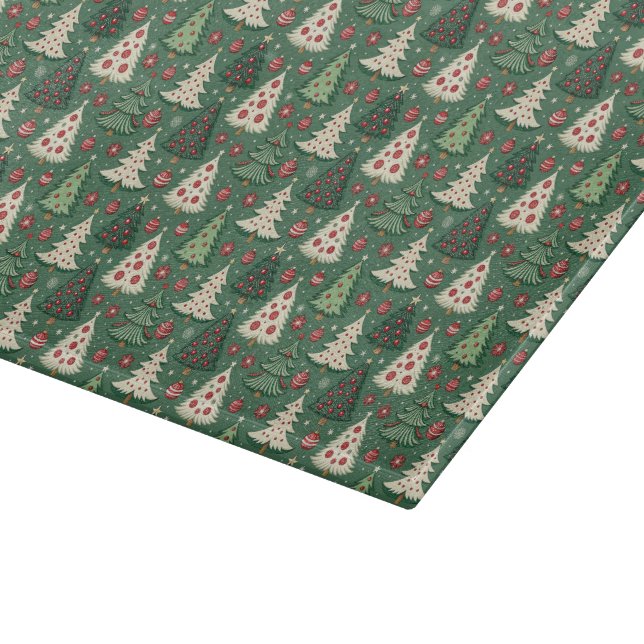 Classic Green Christmas Tree Pattern Holiday (Hörn)