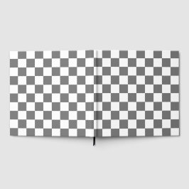 Classic Grey checkerboard Gästböcker