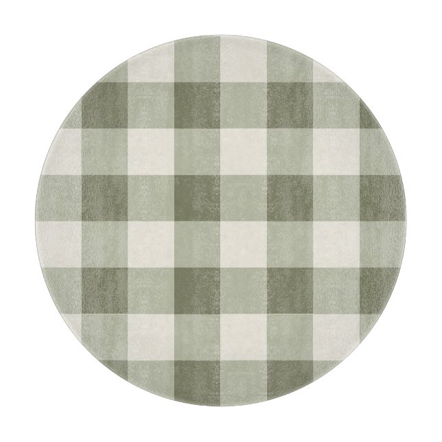 Classic Grönt Farmhouse Gingham Stil (Framsidan)