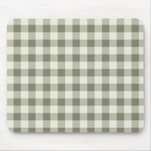 Classic Grönt Farmhouse Gingham Stil Musmatta