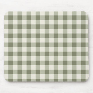 Classic Grönt Farmhouse Gingham Stil Musmatta