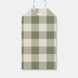 Classic Grönt Farmhouse Gingham Stil Napkins Presentetikett