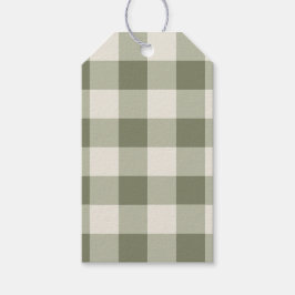 Classic Grönt Farmhouse Gingham Stil Napkins Presentetikett