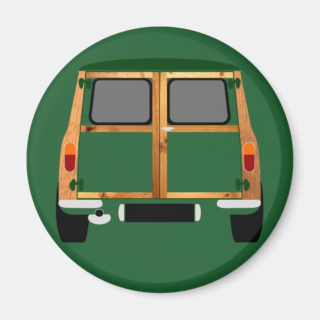 Classic Grönt Mini Countryman Magnet (Framsidan)