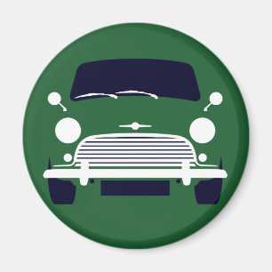 Classic Grönt Morris Mini Cooper Magnet