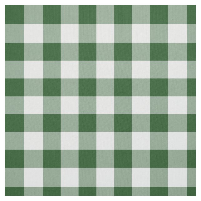 Classic Grönt och White Gingham Play Tyg (Provkarta)