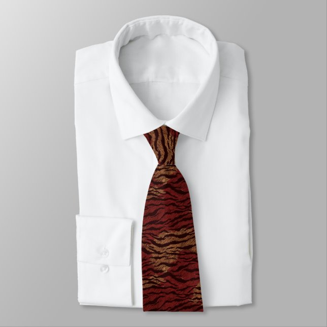 Classic Groomsmen Tiger Print Slips (Bunden)
