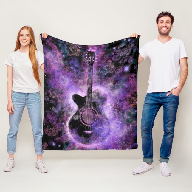 Classic Guitar Fleece Blanket (På plats)