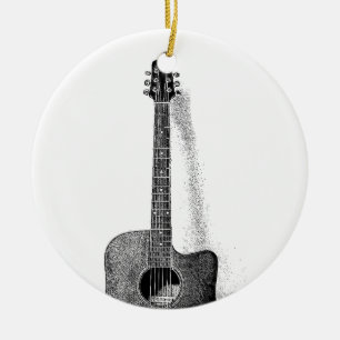 Classic Guitar Julgransprydnad Keramik
