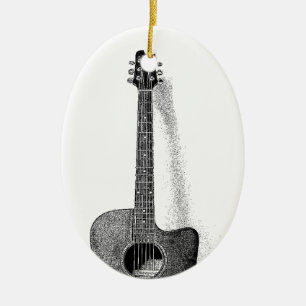 Classic Guitar Julgransprydnad Keramik