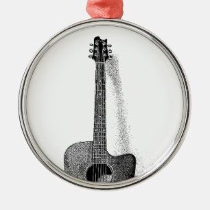 Classic Guitar Julgransprydnad Metall