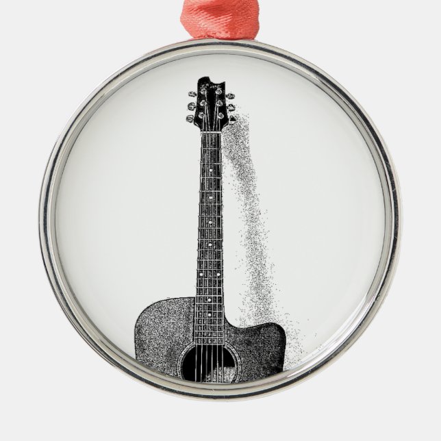 Classic Guitar Julgransprydnad Metall (Framsidan)
