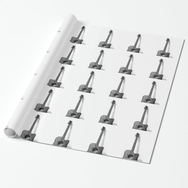 Classic Guitar Presentpapper (Utrullad)