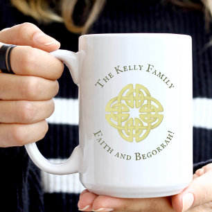 Classic Guld Celtic Kor Faith och Begorrah Kaffemugg