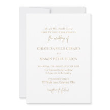 Classic Guld Elegant bröllop