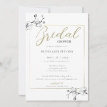 Classic Guld Ram White Orchid BW Möhippa