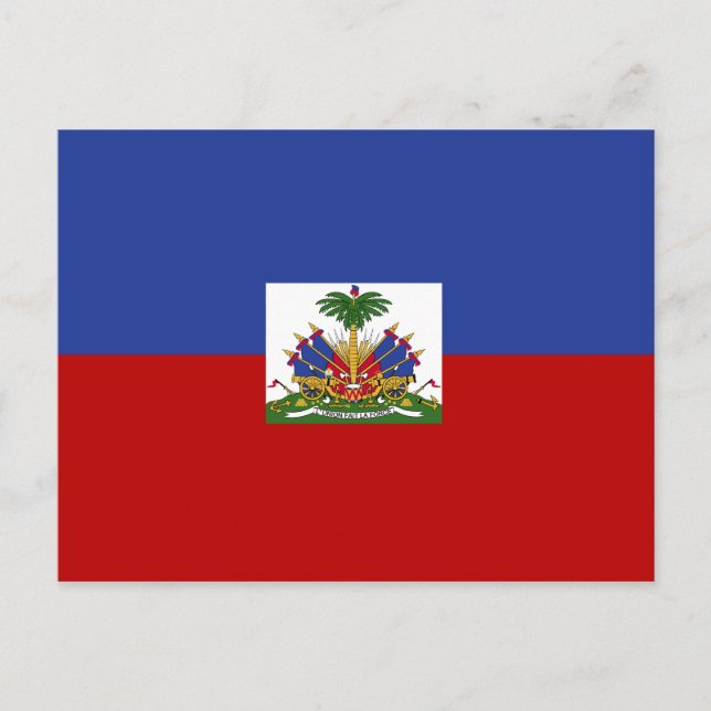 Classic Haitian Flagga Vykort (Framsida)