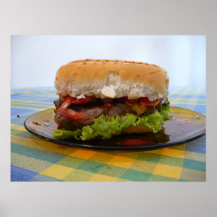 Classic Hamburger Poster