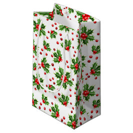 Classic Helgdag Grönt Holly Red Berries