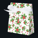 Classic Helgdag Grönt Holly Red Berries Presentaskar<br><div class="desc">Contemporary klassisk jultomte julhelg Holly bär och löv mönster. Tillgänglig på produkter som omslagspapper och vävnadspapper,  returetiketter,  märkre för gåvor,  påsar och favärden,  klistermärken och rosett band.</div>