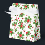 Classic Helgdag Grönt Holly Red Berries Presentaskar<br><div class="desc">Contemporary klassisk jultomte julhelg Holly bär och löv mönster. Tillgänglig på produkter som omslagspapper och vävnadspapper,  returetiketter,  märkre för gåvor,  påsar och favärden,  klistermärken och rosett band.</div>