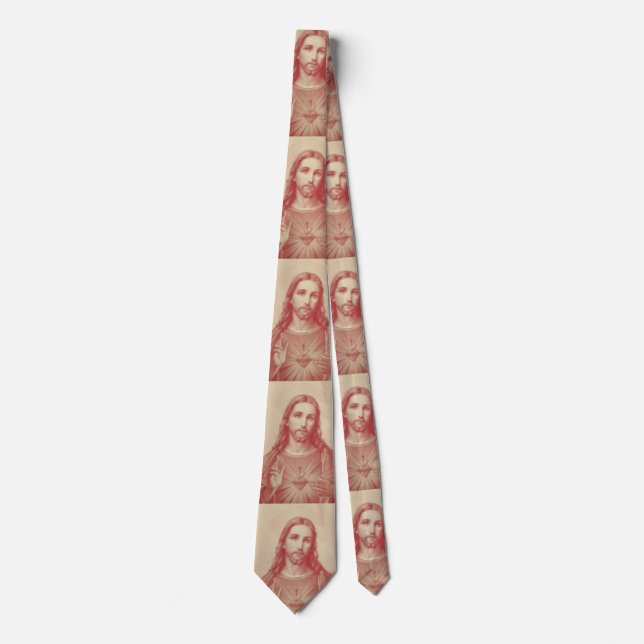 Classic Helig Heart of Jesus Neck Tie Slips (Framsida)